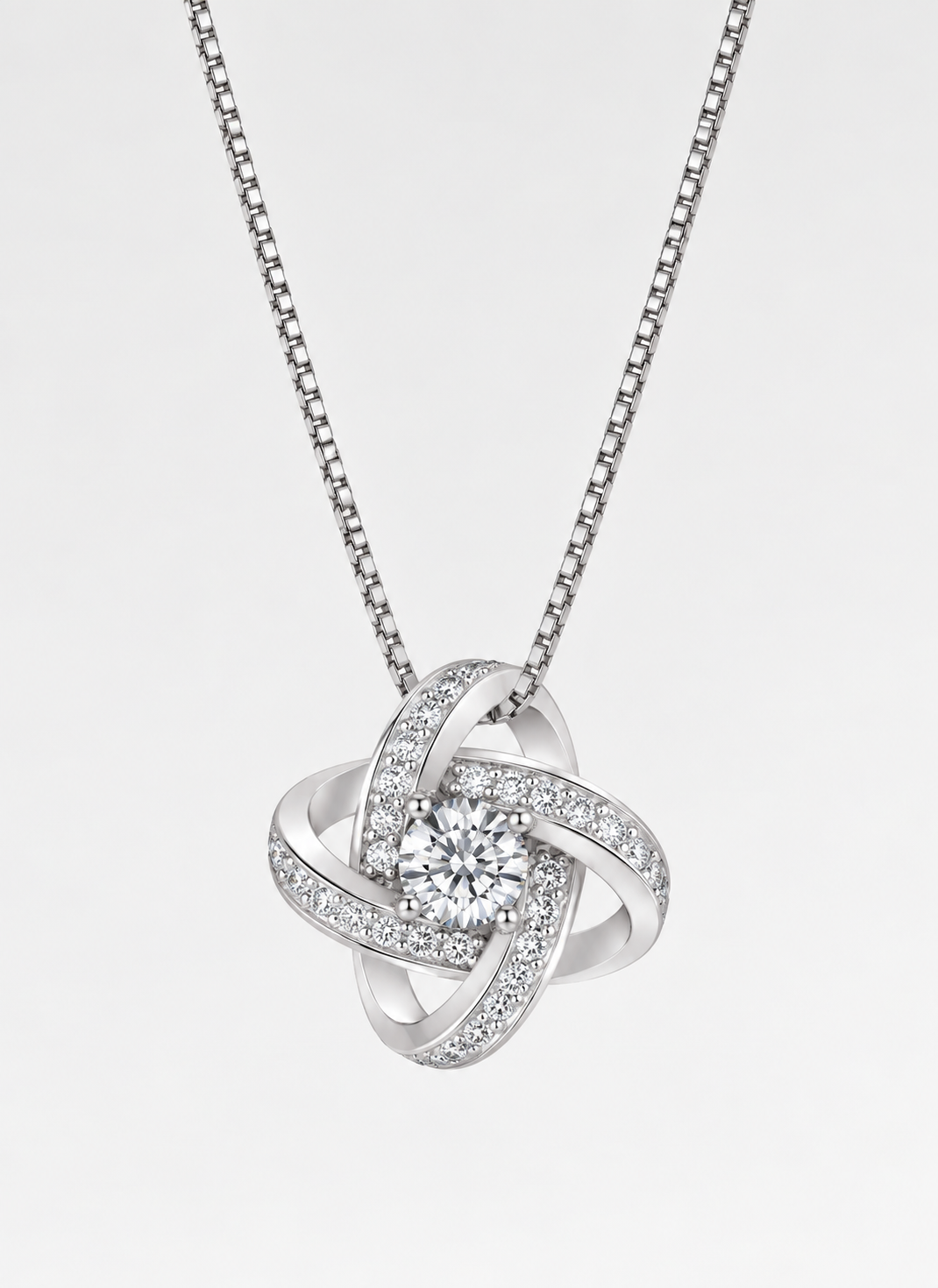 New Arrivals Real 925 Sterling Silver Crystal Clover Necklaces Pendant Hot Sale Pure Silver Jewelry for Women