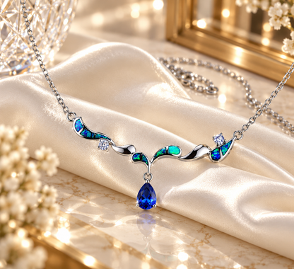 Pendant Necklaces Jewelry Opal Gold Plated Copper Alloy