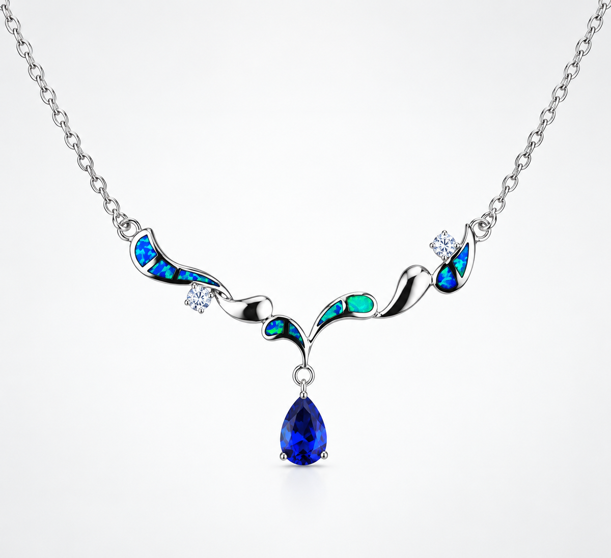 Pendant Necklaces Jewelry Opal Gold Plated Copper Alloy
