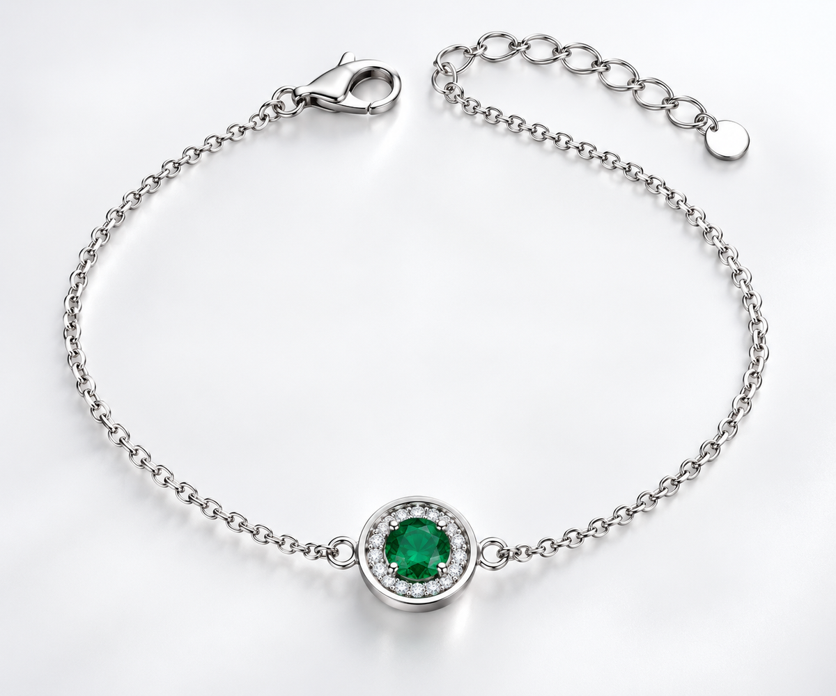 925 Sterling Silver Trendy Animal Zircon Chain Bracelet for Women