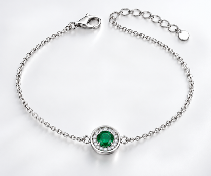 925 Sterling Silver Trendy Animal Zircon Chain Bracelet for Women