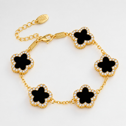 QIFEI Hot Selling Plum Flower Bracelet Multicolor Five-leaf Clover Bracelet for Women