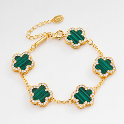 QIFEI Hot Selling Plum Flower Bracelet Multicolor Five-leaf Clover Bracelet for Women