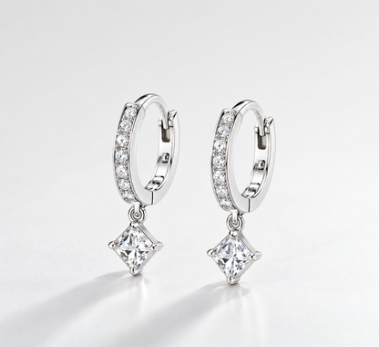 925 Sterling Silver Luxury Zircon Drop Earring for Women