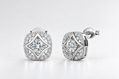 Sterling Silver 925 Earrings Daisini Embellished with Swarovski Crystals Woman