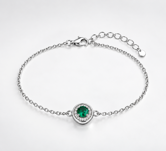 925 Sterling Silver Trendy Animal Zircon Chain Bracelet for Women